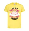 Детская футболка I am not like other girls Лимонный фото