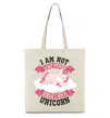 Еко-сумка I am not like other girls Бежевий фото