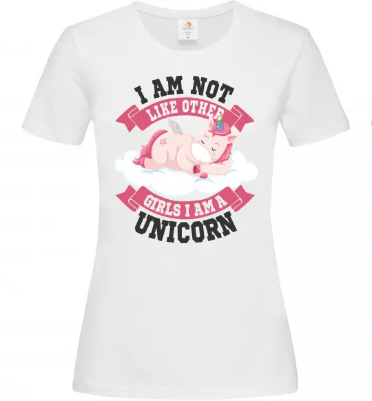 Женская футболка I am not like other girls Белый фото