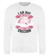 Свитшот I am not like other girls Белый фото