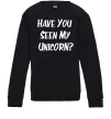 Детский Свитшот Have you seen my unicorn Черный фото