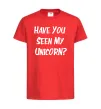 Дитяча футболка Have you seen my unicorn Червоний фото