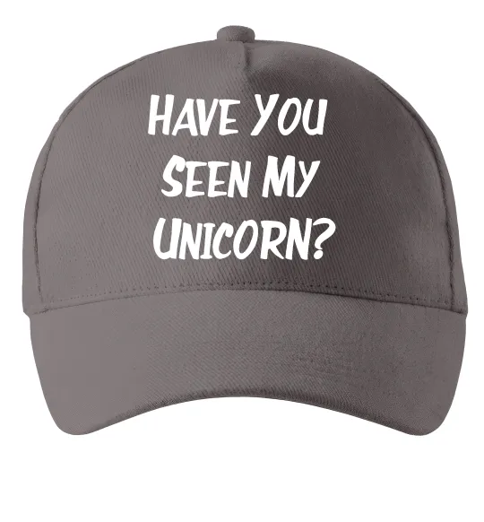 Кепка Have you seen my unicorn Серый фото