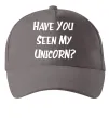 Кепка Have you seen my unicorn Серый фото