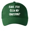 Кепка Have you seen my unicorn Темно-зеленый фото