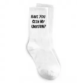 Носки Have you seen my unicorn Белый фото