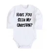 Дитячий бодік Have you seen my unicorn Білий фото