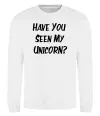 Світшот Have you seen my unicorn Білий фото