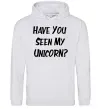 Мужская толстовка (худи) Have you seen my unicorn Серый меланж фото
