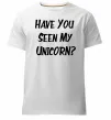 Чоловіча преміум футболка Have you seen my unicorn Білий фото