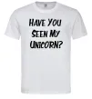 Мужская футболка Have you seen my unicorn Белый фото