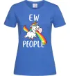 Женская футболка Ew people Ярко-синий фото