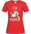 Женская футболка Ew people Красный фото