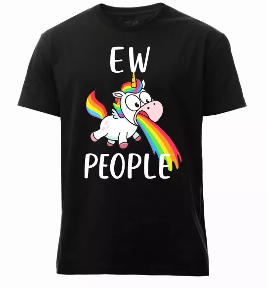 Чоловіча преміум футболка Ew people Чорний фото