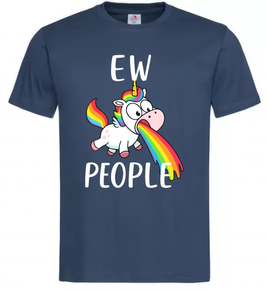 Мужская футболка Ew people Темно-синий фото