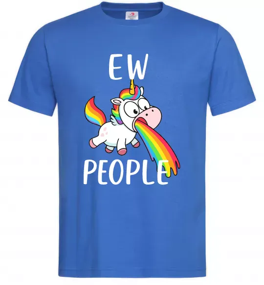 Мужская футболка Ew people Ярко-синий фото