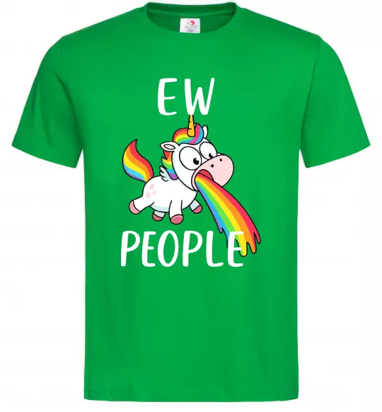 Мужская футболка Ew people Зеленый фото