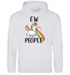 Мужская толстовка (худи) Ew people Серый меланж фото