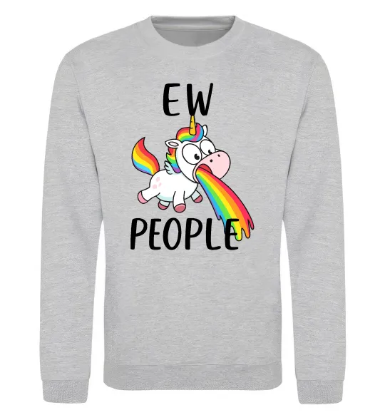 Свитшот Ew people Серый меланж фото