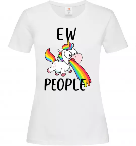 Женская футболка Ew people Белый фото
