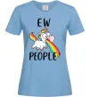 Женская футболка Ew people Голубой фото