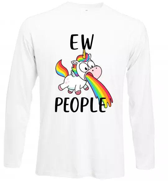 Лонгслив Ew people Белый фото