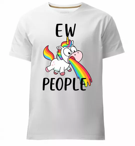 Чоловіча преміум футболка Ew people Білий фото