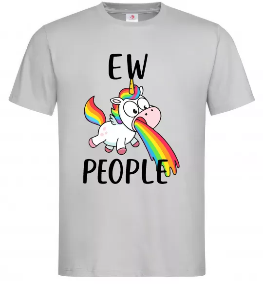 Мужская футболка Ew people Серый фото