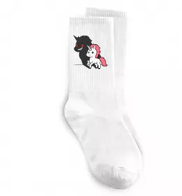 Носки Evil unicorn Белый фото