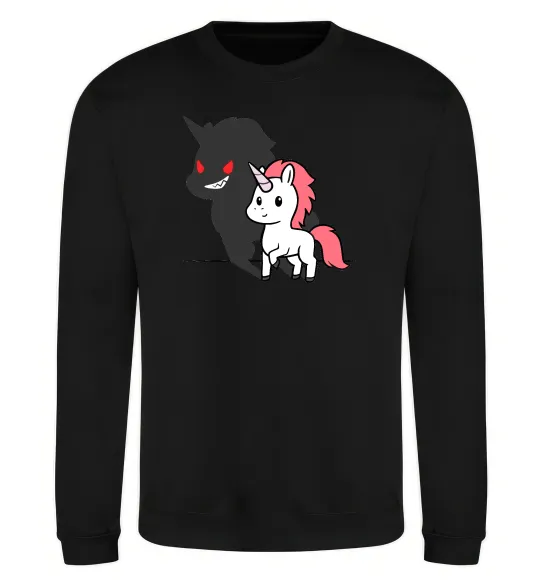 Свитшот Evil unicorn Черный фото