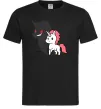 Мужская футболка Evil unicorn Черный фото
