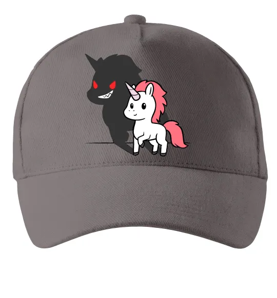 Кепка Evil unicorn Серый фото