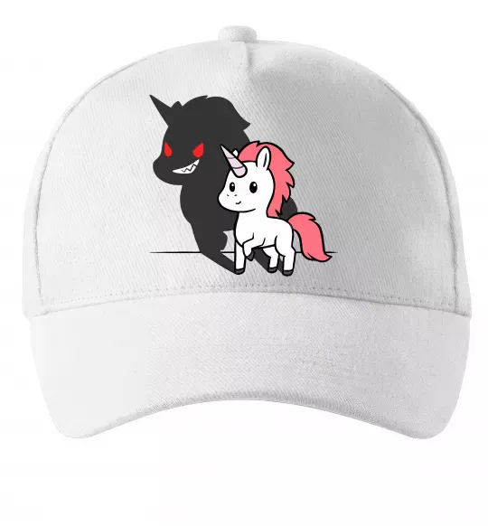 Кепка Evil unicorn Білий фото