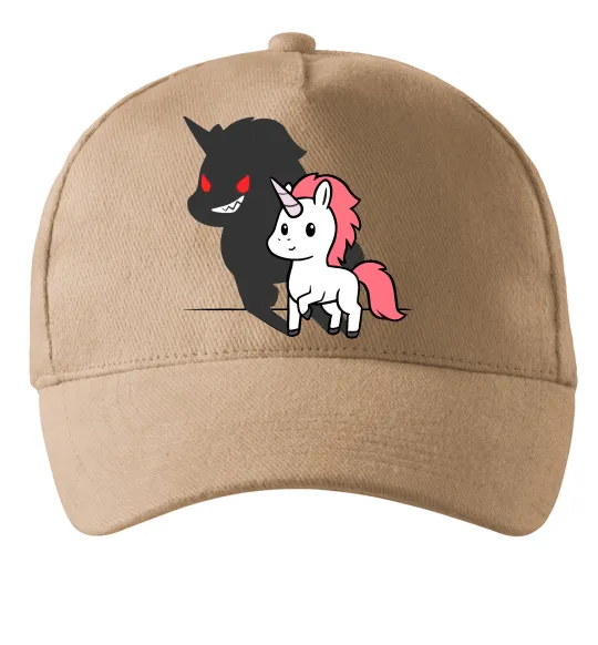 Кепка Evil unicorn Пісочний фото