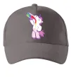 Кепка Drunk unicorn Серый фото