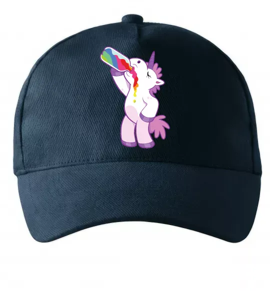 Кепка Drunk unicorn Темно-синій фото