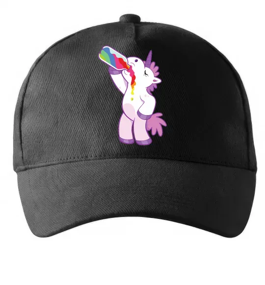 Кепка Drunk unicorn Чорний фото