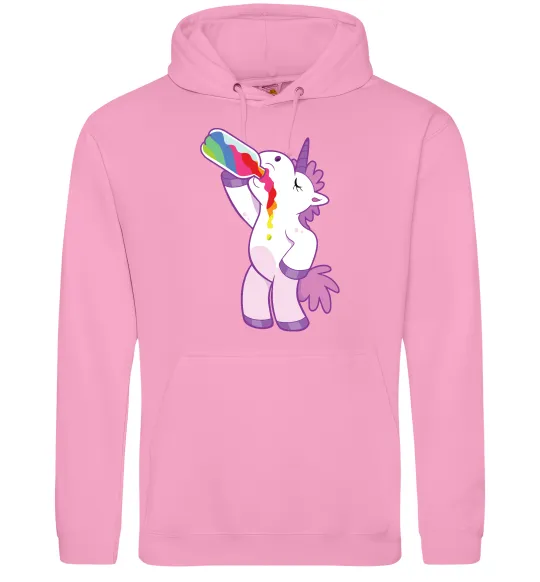 Чоловіча толстовка (худі) Drunk unicorn Рожевий фото