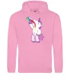 Жіноча толстовка (худі) Drunk unicorn Рожевий фото