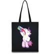 Еко-сумка Drunk unicorn Чорний фото