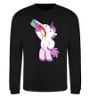 Свитшот Drunk unicorn Черный фото