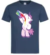 Чоловіча футболка Drunk unicorn Темно-синій фото