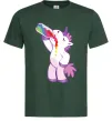 Чоловіча футболка Drunk unicorn Темно-зелений фото