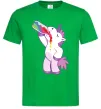 Чоловіча футболка Drunk unicorn Зелений фото