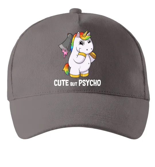 Кепка Cute but psycho Сірий фото