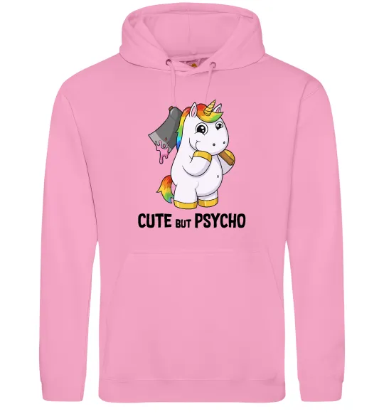 Чоловіча толстовка (худі) Cute but psycho Рожевий фото