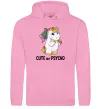 Жіноча толстовка (худі) Cute but psycho Рожевий фото