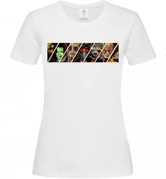 Жіноча футболка Комікс вартові галактики Білий фото