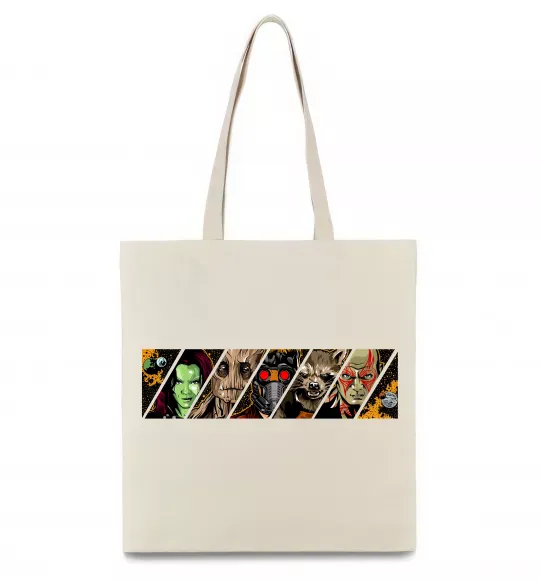 Еко-сумка Комікс вартові галактики Бежевий фото