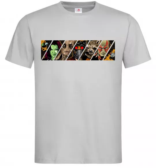 Мужская футболка Комікс вартові галактики Серый фото